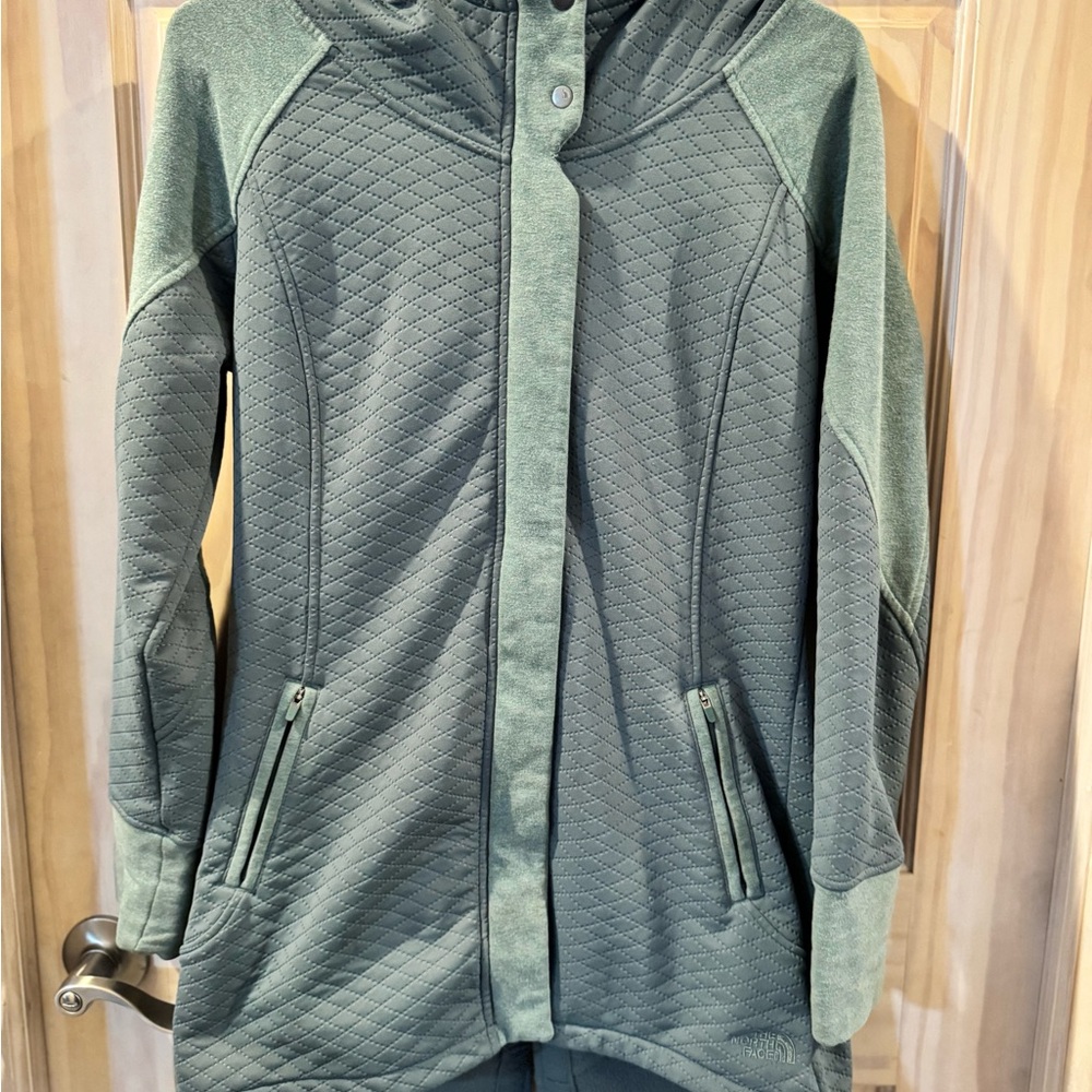 The North Face Women's Quilted Utility Jacket - mint Green